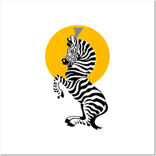 Happy zebra Posters and Art